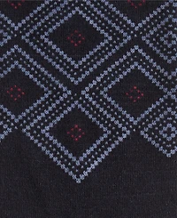 Perry Ellis Portfolio Men's Bamboo-Blend Geometric Argyle Crew Socks