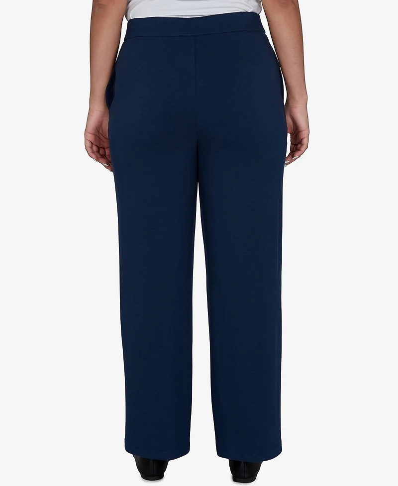 Alfred Dunner Petite Pull-On Wide-Leg Pants