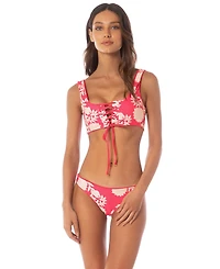 Maaji Women's Lightpink Flowerbed Dazzle Bikini Top