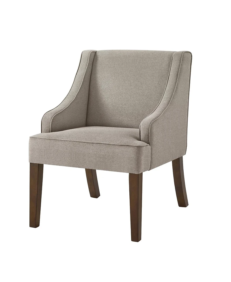 Streamdale Furniture Mid Century Modern Upholstered Accent Chair with Wood Legs