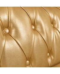 Streamdale Furniture 84.65" Rolled Arm Chesterfield 3 Seater Sofa