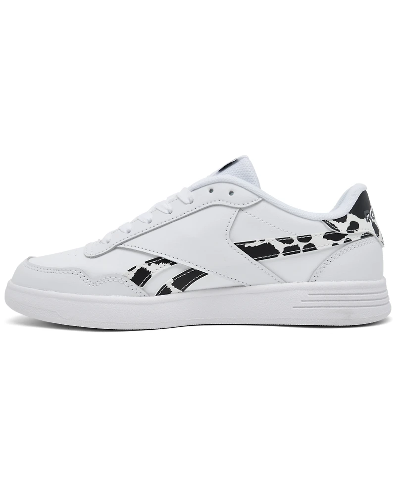 Reebok Women's Court Advance Cow Print Lifestyle Sneakers