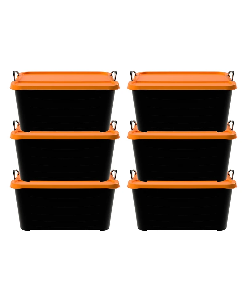 Life Story 55 Quart Stackable Storage Bin, Heavy Duty Lidded Container