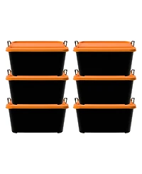 Life Story 55 Quart Stackable Storage Bin, Heavy Duty Lidded Container