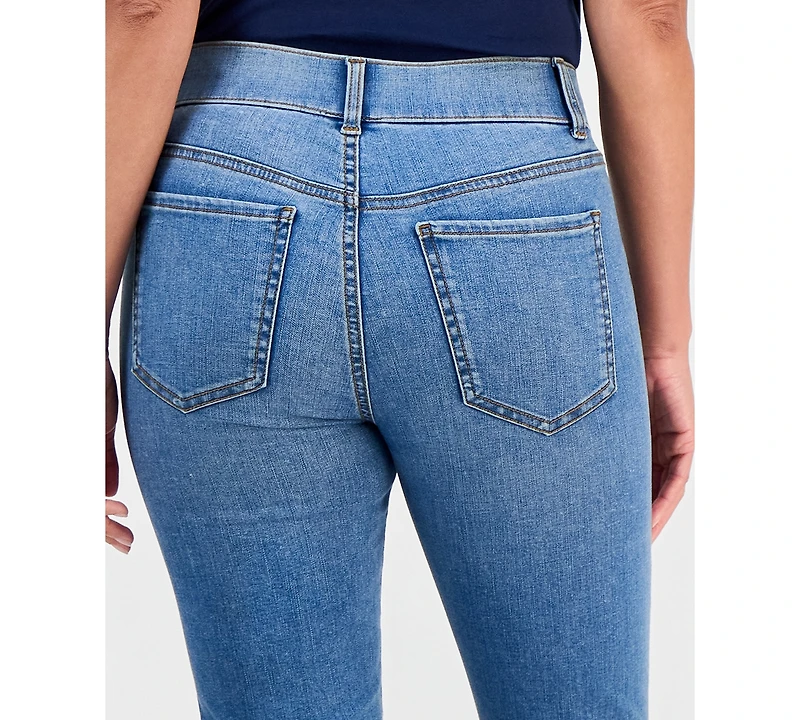 Style & Co Petite High-Rise Straight-Leg Shaping Jeans, Macy's Exclusive
