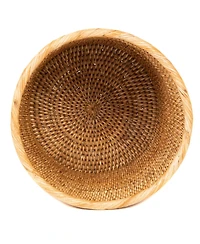 Artifacts Trading Company Rattan Petit Round Waste Basket