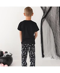 Sweet Wink Little Boys Glow In The Dark Silly Skelly Halloween Short Sleeve T-Shirt