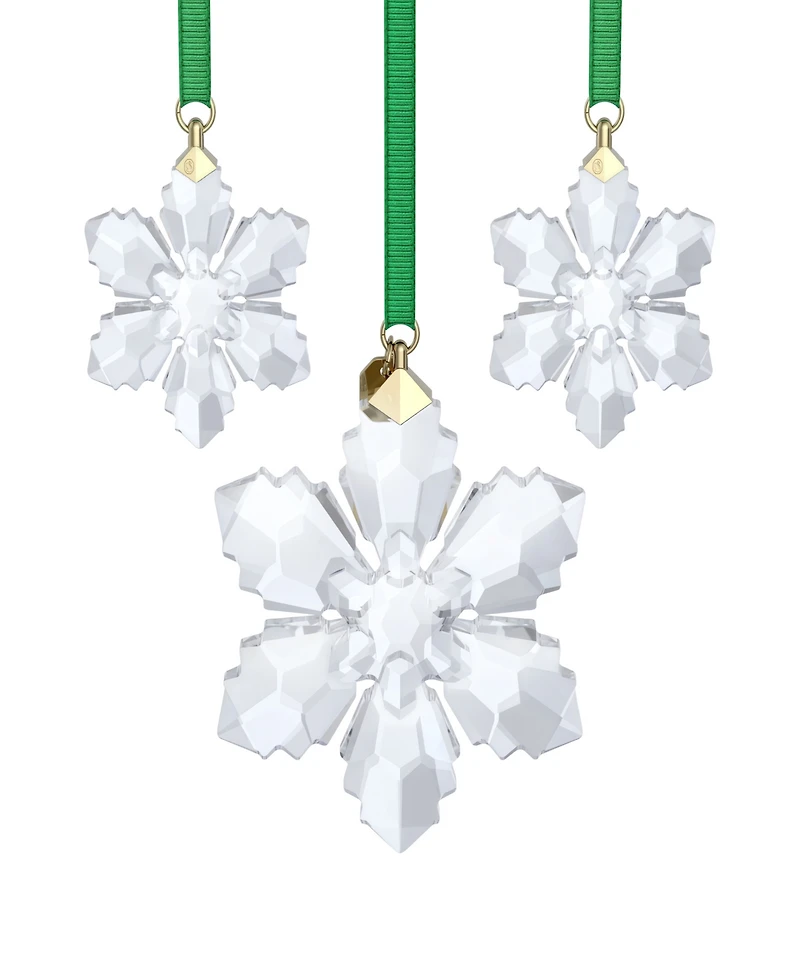 Swarovski 2026 Annual Edition 3-Piece Snowflake Ornament Set