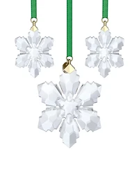 Swarovski 2026 Annual Edition 3-Piece Snowflake Ornament Set