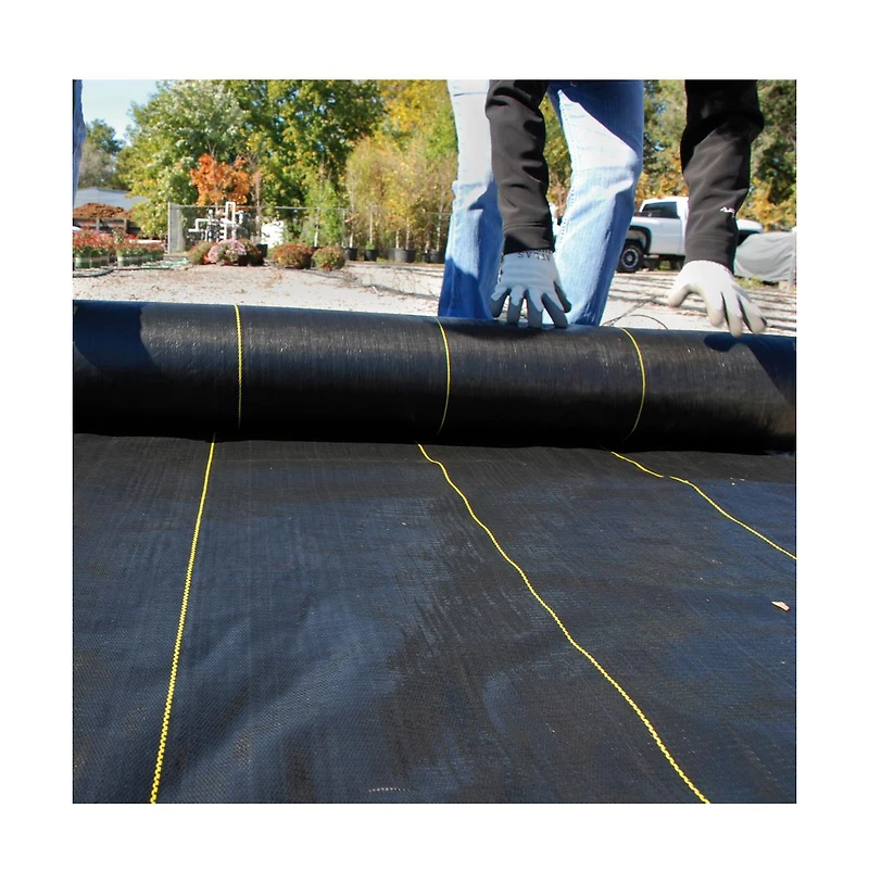 DeWitt Sunbelt 6x300ft Weed Barrier w/ DeWitt Sunbelt 4x300ft Weed Barrier