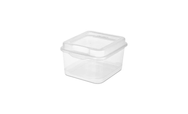 Sterilite Large Latching Storage Box, 6 Pack, and Small Latching Storage Box, 12 Pack