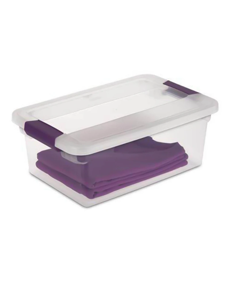 Sterilite 66 Quart Latch Lid Tote, 12 Pack, and 15 Quart Latch Lid Tote, 12 Pack