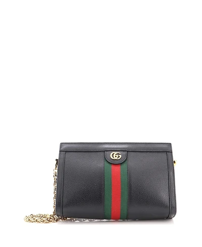 Pre-Owned Gucci Small Ophidia Chain Shoulder Bag Leather