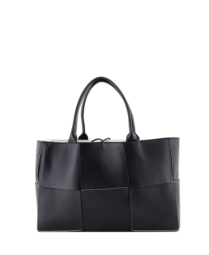 Pre-Owned Bottega Veneta Medium Arco Tote Maxi Intrecciato Leather