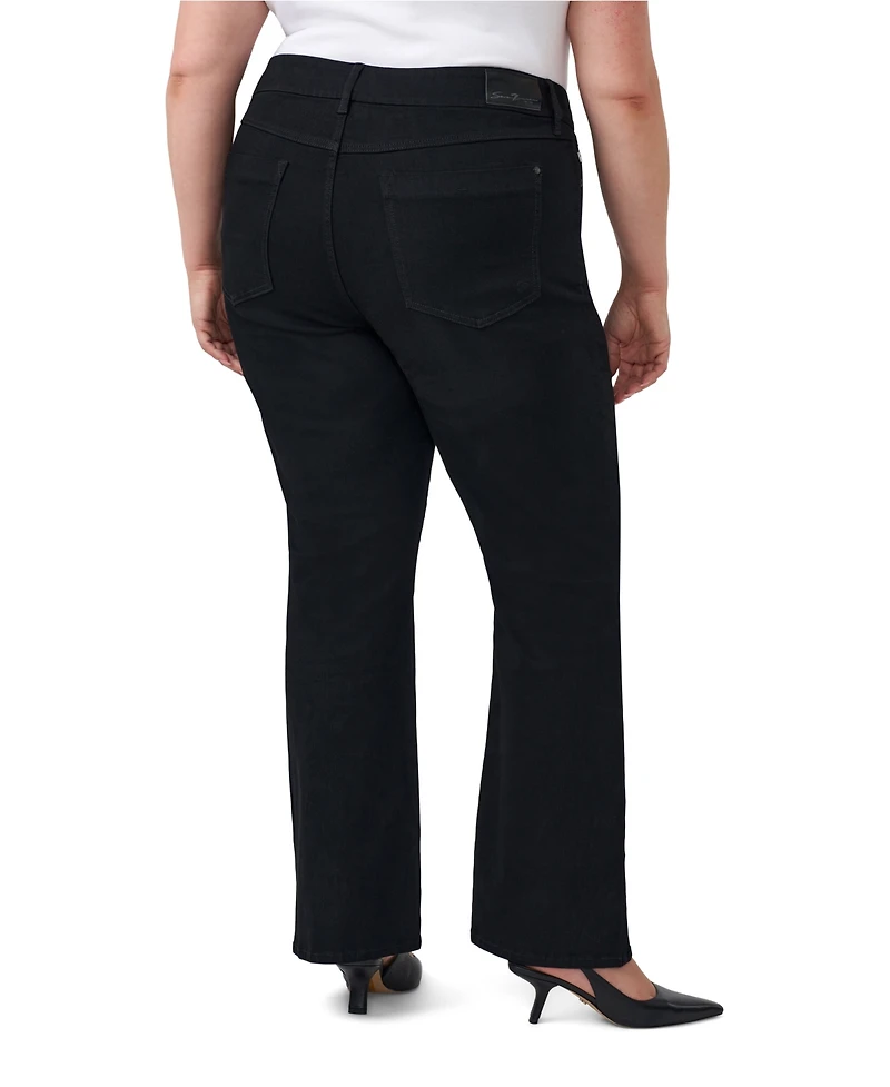 Seven7 Plus Tummyless Boot High-Rise Bootcut Tummy-Control Paneling Jeans