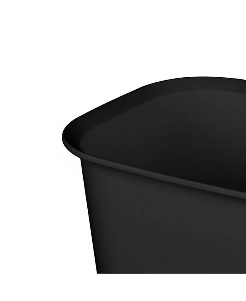 Sterilite 3 Gallon Rectangular Wastebasket Small Home Trash Bin, Pack