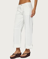 Edikted Women's Odettia Sheer Cotton Pants
