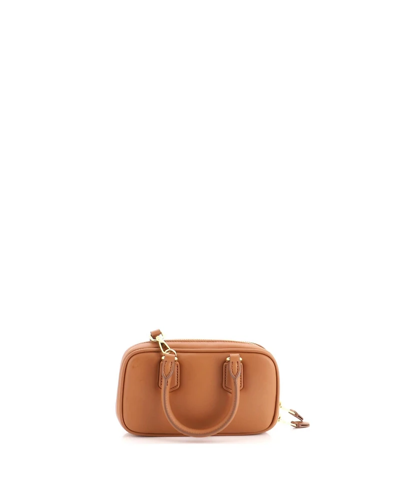 Pre-Owned Miu Miu Mini Arcadie Top Handle Bag Leather