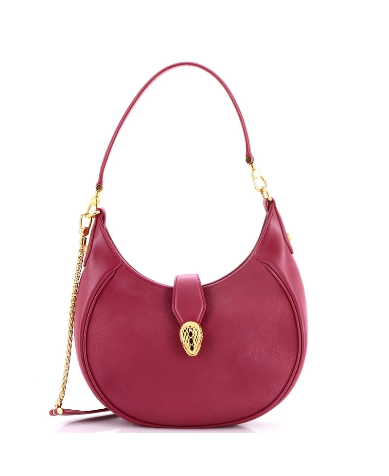 Pre-Owned Bvlgari Medium Serpenti Ellipse Crossbody Bag Leather