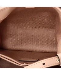 Pre-Owned Gucci Small Gg Emblem Bucket Bag Gg Embossed Leather