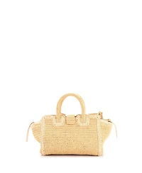 Pre-Owned Saint Laurent Baby Monogram Cabas Downtown Straw
