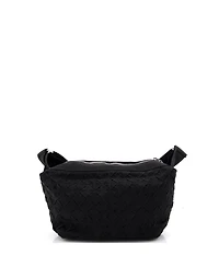 Pre-Owned Bottega Veneta Cassette Zip Crossbody Bag Maxi Intrecciato Webbed Canvas