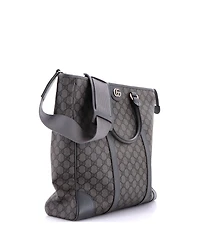 Pre-Owned Gucci Tall Ophidia Convertible Open Tote Gg Coated Canvas