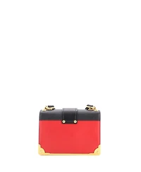 Pre-Owned Prada Small Cahier Crossbody Bag Leather and Saffiano Leather