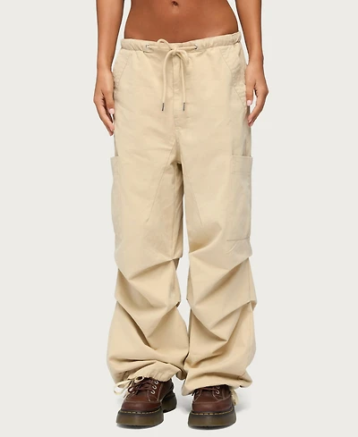 Edikted Women's Emzi Baggy Cotton Cargo Pants