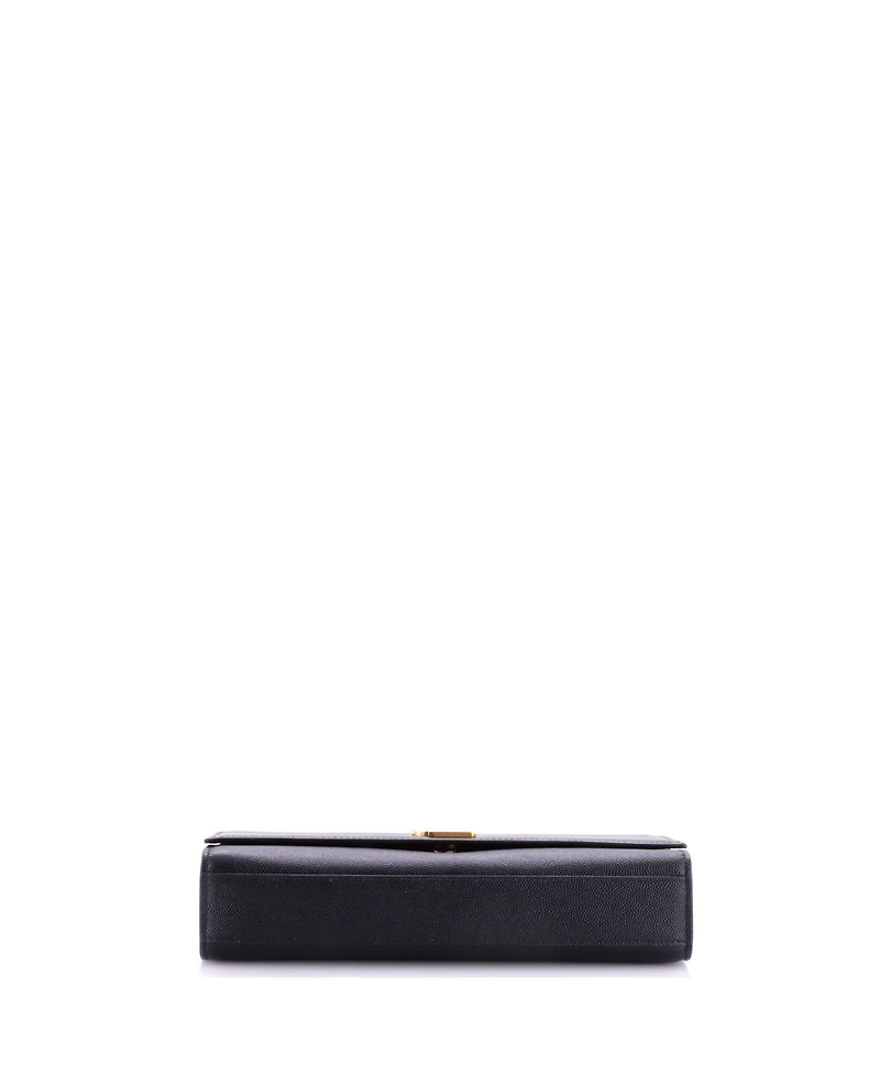 Pre-Owned Saint Laurent Medium Classic Monogram Crossbody Bag Grainy Leather