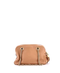 Pre-Owned Gucci Small Soho Chain Zip Shoulder Bag Leather