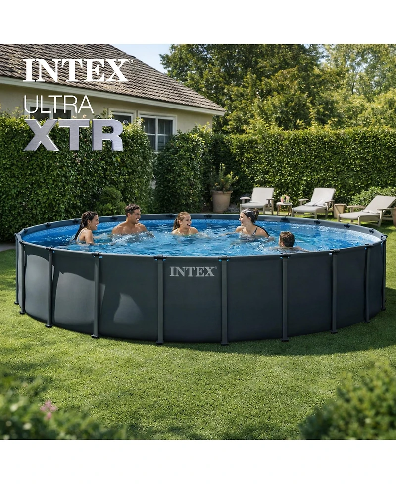 Intex 22' x 48" Ultra Xtr Round Frame Above Ground Swimming Pool Set with Pump