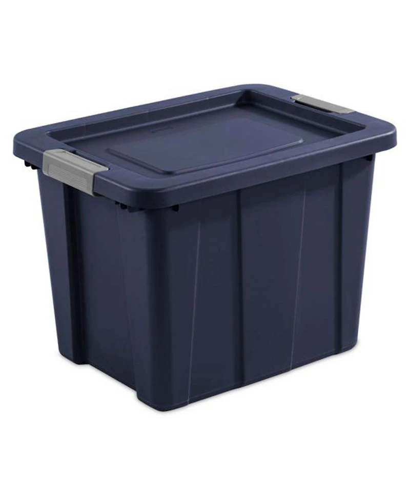 Sterilite 18 Gal Latching Tuff1 Stackable Storage Tote w/ Latching Lid, 12 Pack