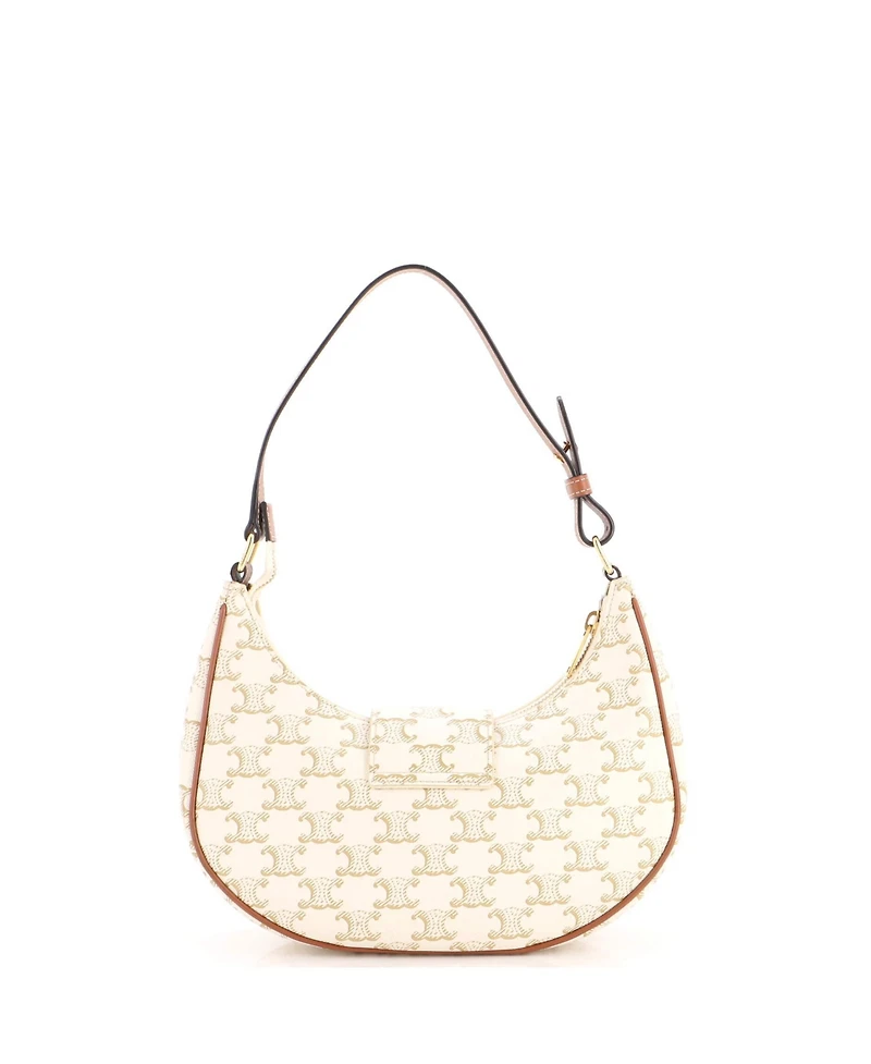 Pre-Owned Celine Ava Triomphe Bag Triomphe Coated Canvas