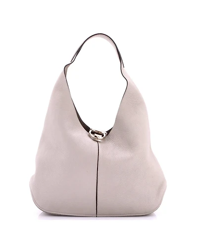 Pre-Owned Salvatore Ferragamo Gancini Margot Hobo Leather