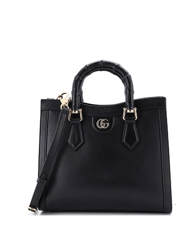 Pre-Owned Gucci Small Diana Nm Bamboo Handle Tote Leather
