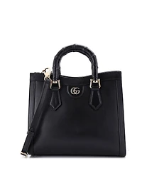Pre-Owned Gucci Small Diana Nm Bamboo Handle Tote Leather