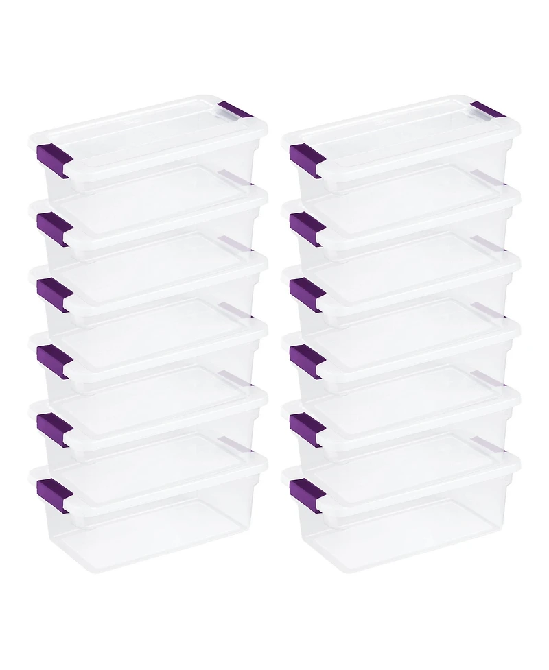 Sterilite 66 Quart Storage Totes, 6 Pack, and 6 Quart Storage Totes, 12 Pack