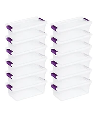 Sterilite 66 Quart Storage Totes, 6 Pack, and 6 Quart Storage Totes, 12 Pack