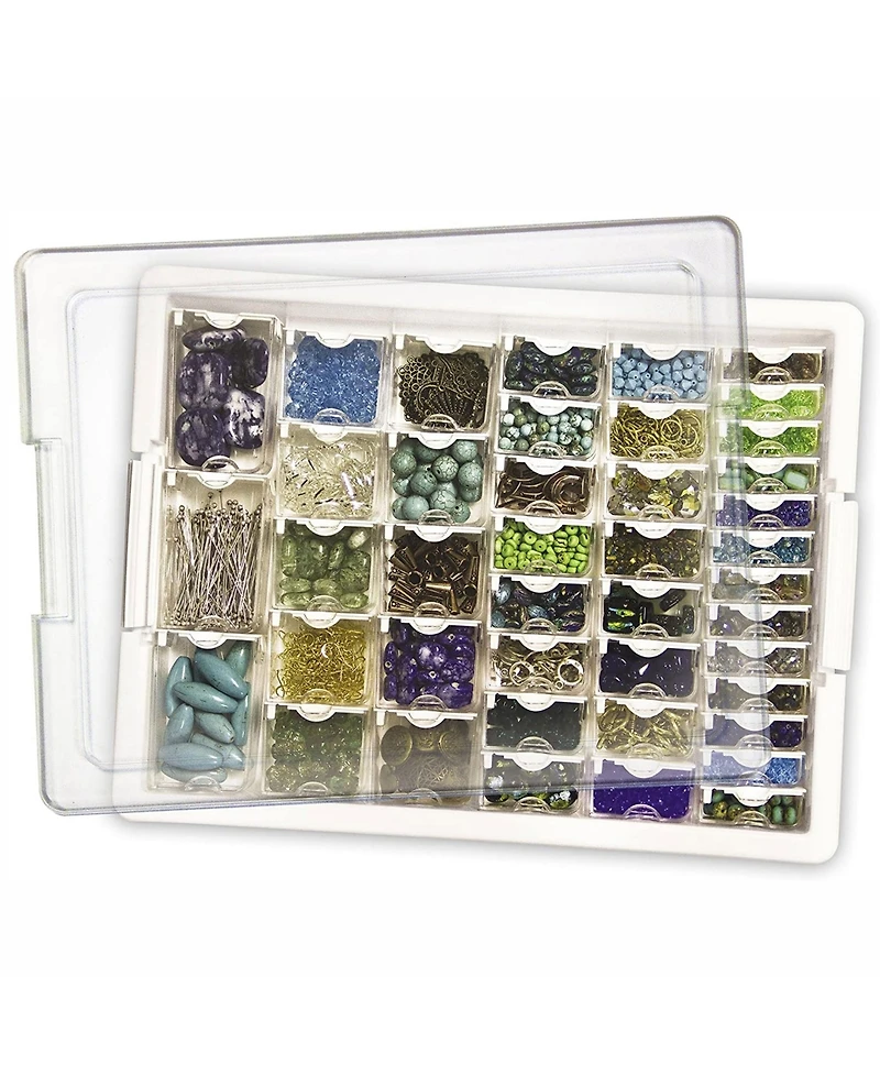 Elizabeth Ward Bead Storage Solutions 45 Piece Craft Supplies Organizer, 8 Pack