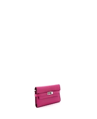 Pre-Owned Hermes Medium Kelly Trifold Wallet Chevre Mysore