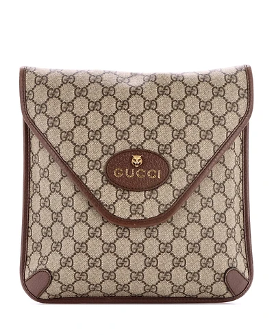 Pre-Owned Gucci Medium Neo Vintage Envelope Messenger Gg Coated Canvas