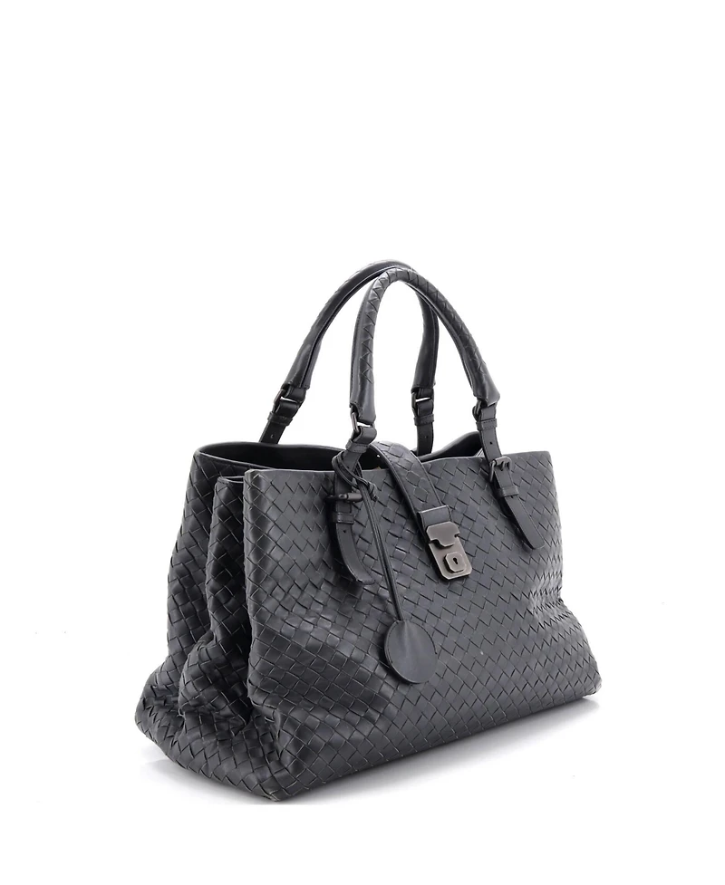 Pre-Owned Bottega Veneta Medium Roma Bag Intrecciato Nappa