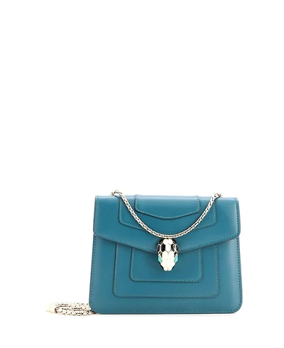 Pre-Owned Bvlgari Small Serpenti Forever Square Shoulder Bag Leather