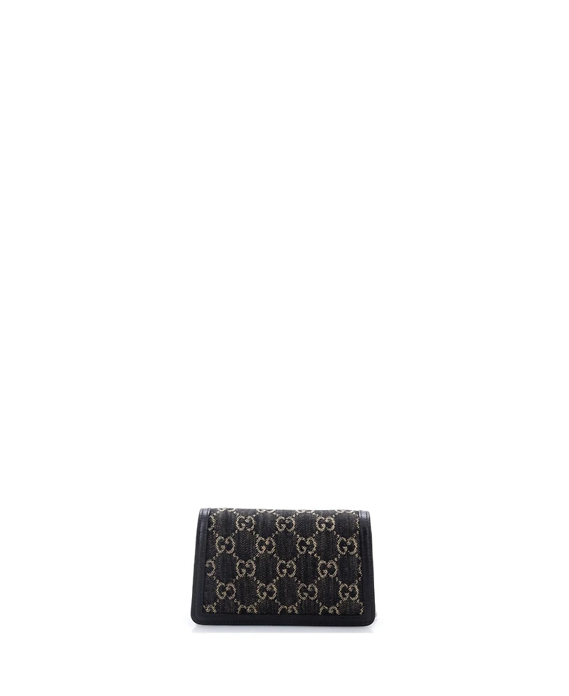 Pre-Owned Gucci Super Mini Dionysus Bag Gg Denim