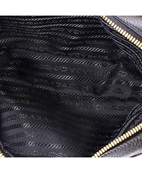 Pre-Owned Prada Double Zip Camera Bag Vitello Daino