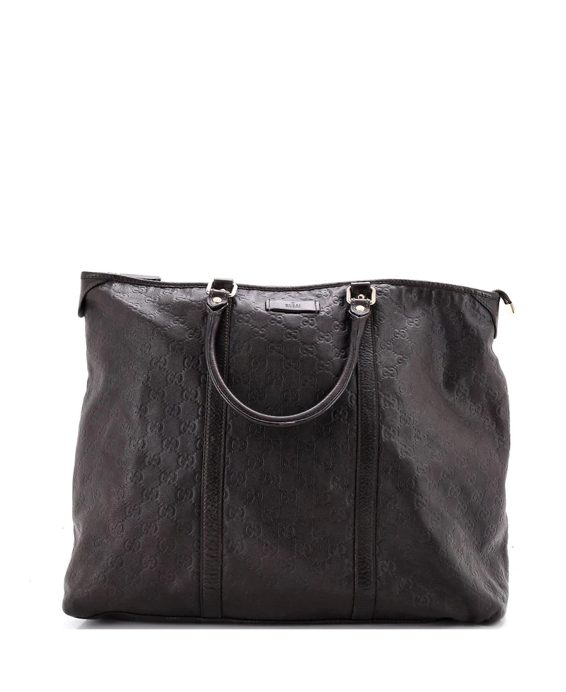 Pre-Owned Gucci Medium Joy Zip Top Tote Guccissima Leather