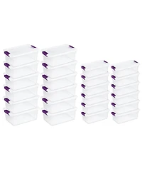 Sterilite 15 Quart Storage Tote, 12 Pack, and 6 Quart Storage Tote, 12 Pack