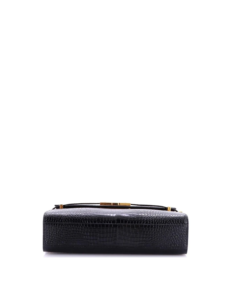 Pre-Owned Saint Laurent Medium Manhattan Shoulder Bag Embossed Leather