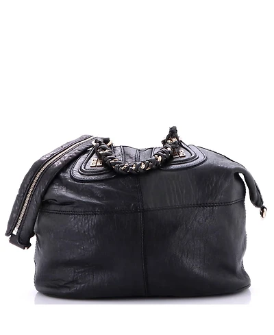 Pre-Owned Givenchy Medium Chain Wrap Nightingale Satchel Leather